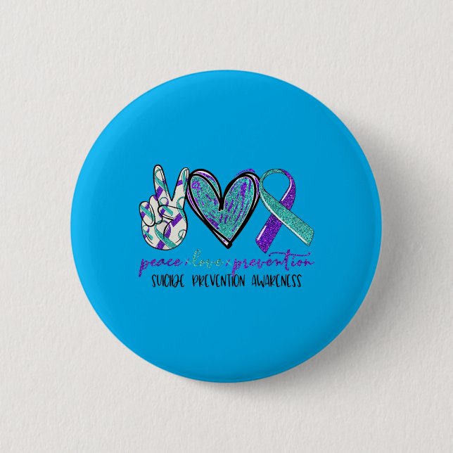 Friedensliebeprävention Präventionsbewusstseinsban Button (Vorderseite)
