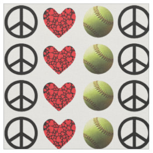 FriedensLiebeSoftball Fastpitch Stoff