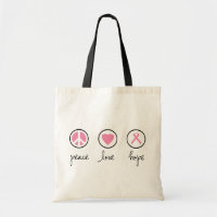 Friedenslösung Liebe Hoffnung Ökologische Tasche