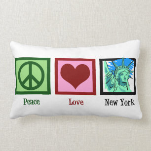 Friedenslösung New York Liebe Lendenkissen