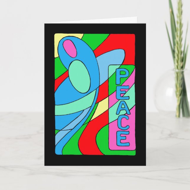 FriedensMadonna-Weihnachtskarte Feiertagskarte (Vorderseite)