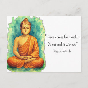 Friedensmeditation Buddha Spiritualität Selbstfürs Postkarte