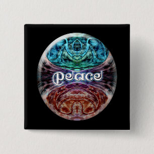 Friedensmeditations-Grafik-Knopf Button