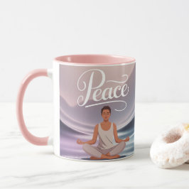 Friedensmeditationsbecher Lotusposition Tasse