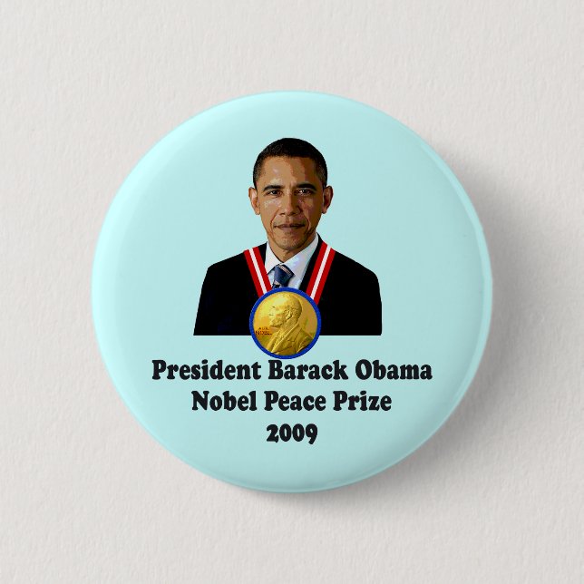 Friedensnobelpreis-Sieger 2009 Präsidenten-Obama Button (Vorderseite)