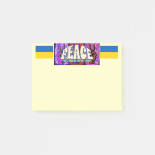 Friedensnotizen Post-it Klebezettel