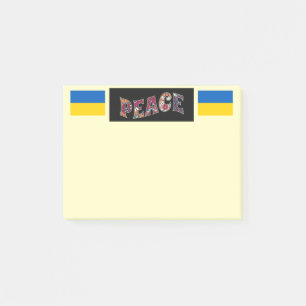Friedensnotizen Post-it Klebezettel
