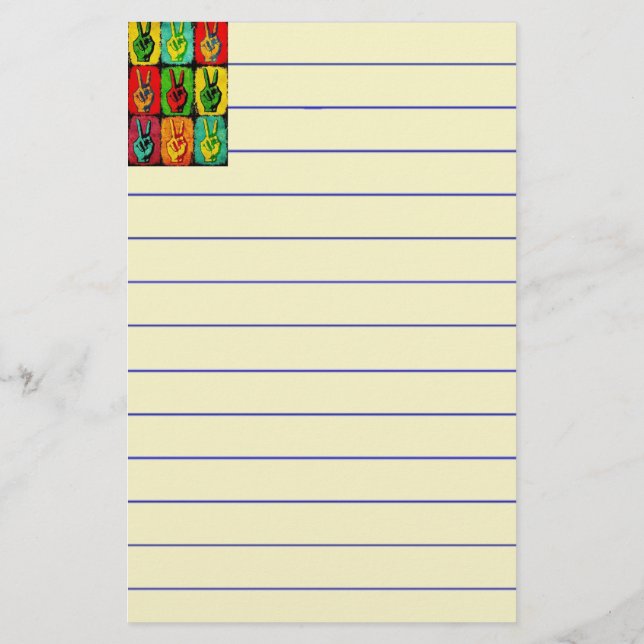Friedenspapierwaren Briefpapier (Rückseite)