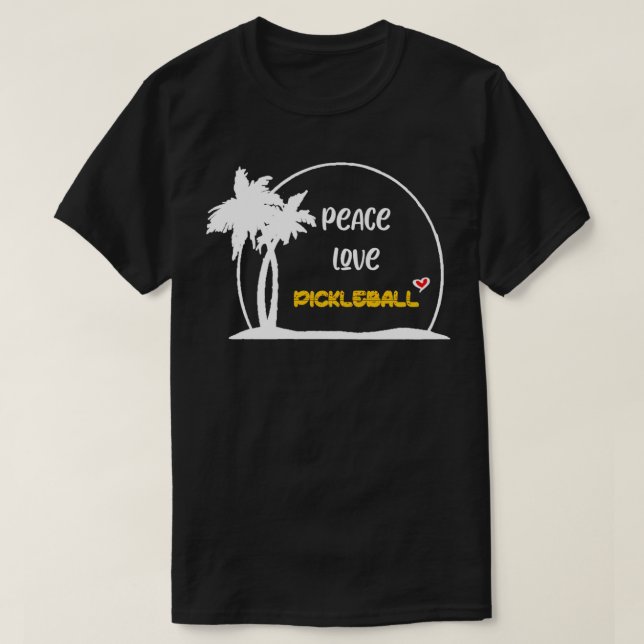 Friedenspickleball Degital-Liebe 6 T-Shirt (Design vorne)