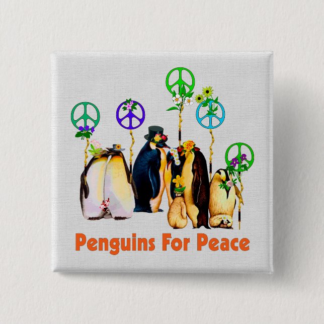 FriedensPinguine Button (Vorderseite)