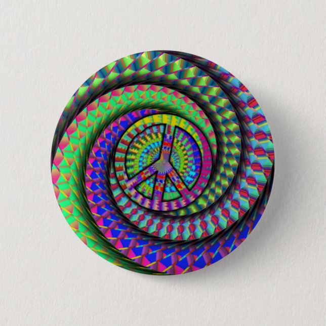FriedenSpirale Button (Vorderseite)