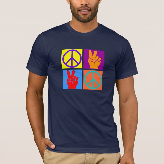 FriedensPop-Kunst T-Shirt (Vorderseite)