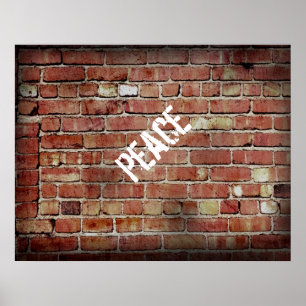 Friedensposter Graffiti-Original Fotografie Poster