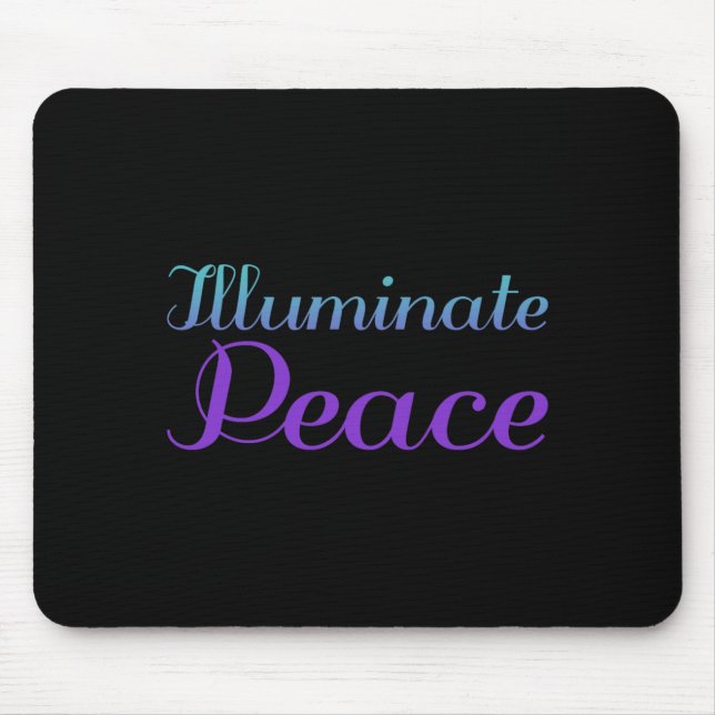 Friedenspräventionsbewusstseinsdesign beleuchten mousepad (Vorne)