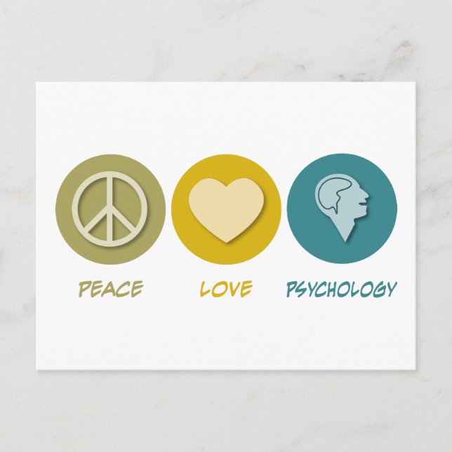 Friedenspsychologie Liebe Postkarte (Vorderseite)