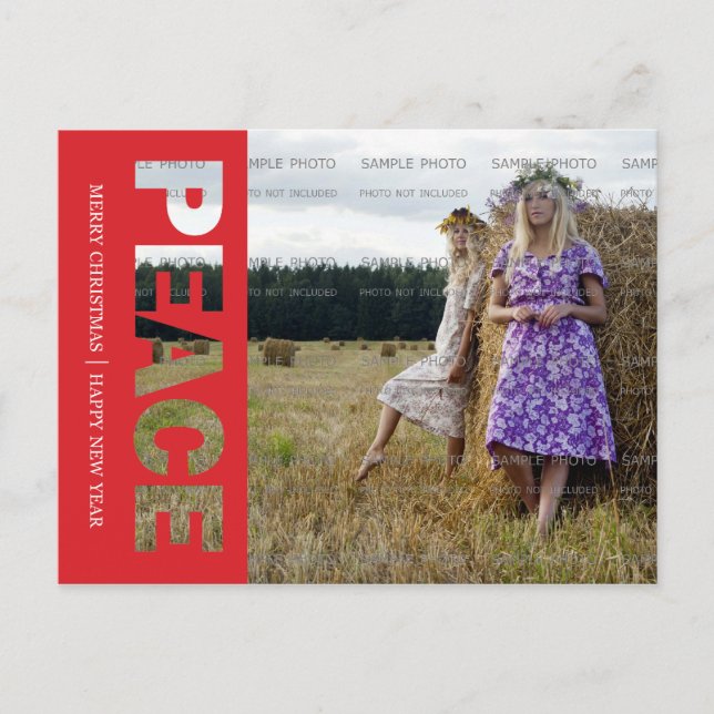 Friedensreise Postkarte (Vorderseite)