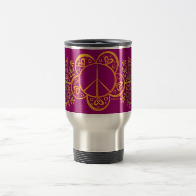 FRIEDENSreise-Tasse Reisebecher (Mittel)
