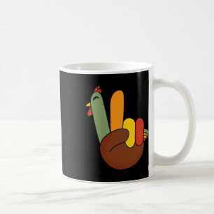 Friedensschild Türkei Hand Funny Erntedank Match Kaffeetasse