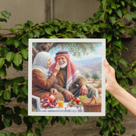 FriedensShades | Altes palästinensisches Paar Poster