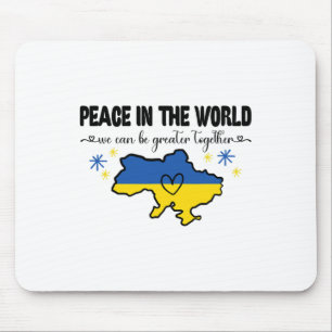Friedensshirt Für Die Welt Ich Stehe Hinter Der Uk Mousepad