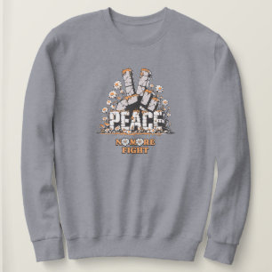 Friedenssteine-Blume Vintag Inspiration Zitat Sweatshirt
