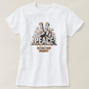 Friedenssteine-Blume Vintag Inspiration Zitat T-Shirt