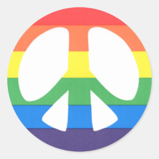 Friedenssticker :) runder aufkleber