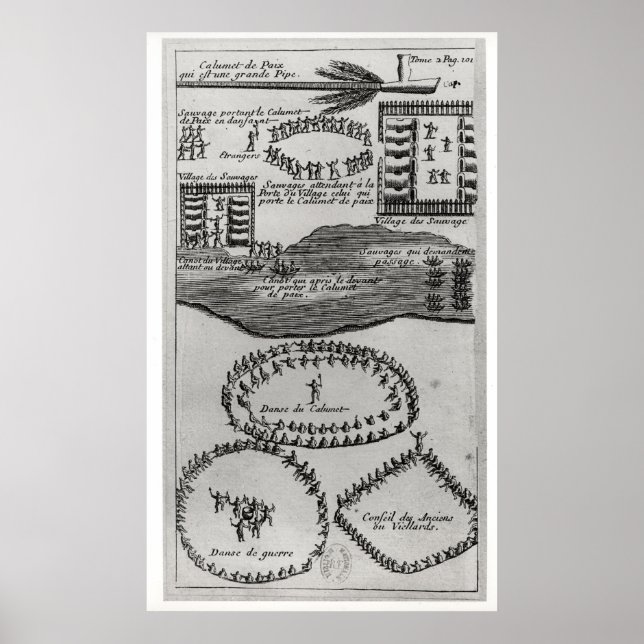 Friedensstift des Irokesen Poster (Vorne)