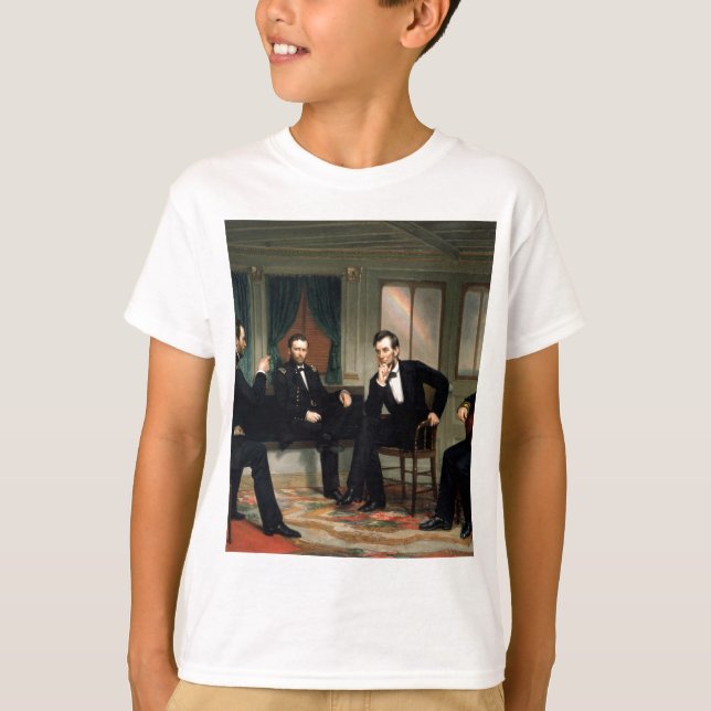 Friedensstifter mit Abraham Lincoln T-Shirt (Vorderseite)