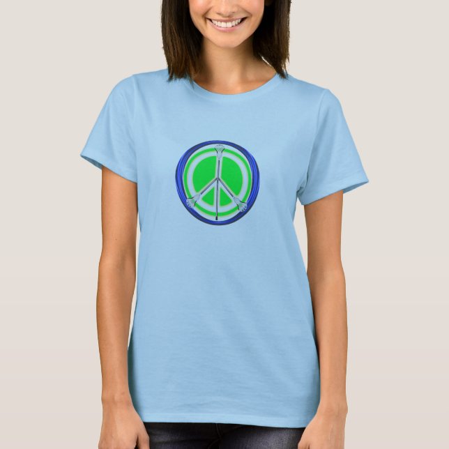 Friedensstöcke T-Shirt (Vorderseite)