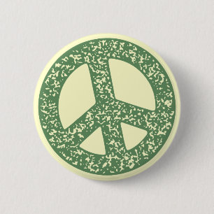 Friedenssymbol - DistBriefmarke Button