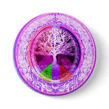 Friedenssymbol in den Regenbogen-Farben