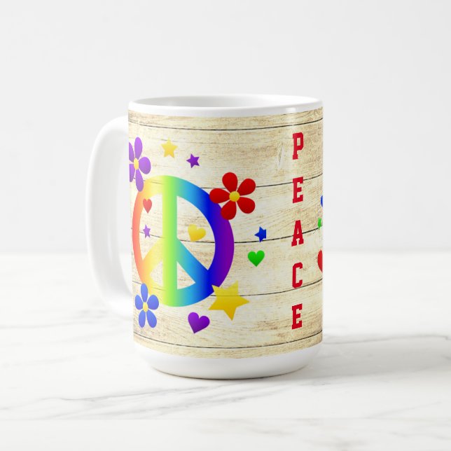 Friedenssymbol Kaffeetasse (Vorderseite Links)