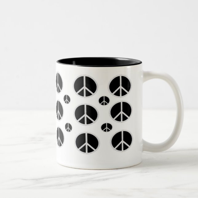 FRIEDENSSYMBOL KAFFEETASSE (Rechts)