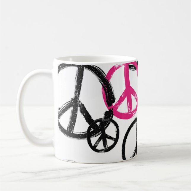 Friedenssymbol Kaffeetasse (Links)