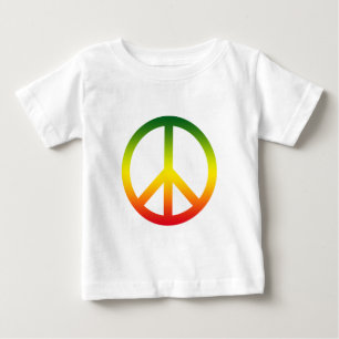Friedenssymbol Rasta Baby T-shirt