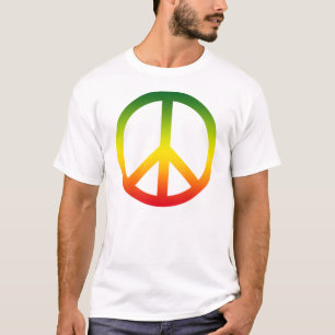 Friedenssymbol Rasta T - Shirt