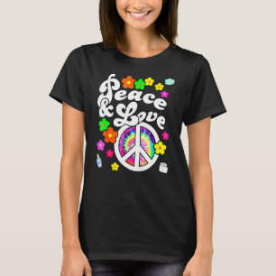 Friedenssymbol und Liebe der Frau Om Symbol Yogi Y T-Shirt