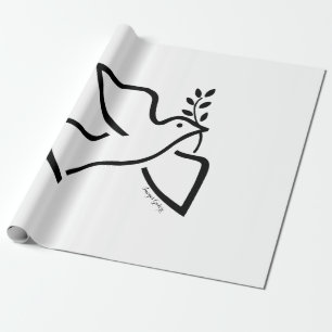 Friedenstaube Geschenkpapier