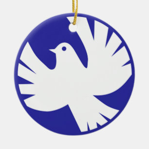 FRIEDENSTAUBE KERAMIKORNAMENT