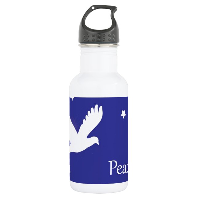 Friedenstaube Trinkflasche (Vorderseite)