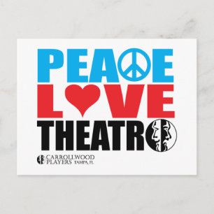 Friedenstheater Liebe Postkarte
