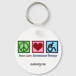 Friedenstherapie Liebe Erholungstherapie Personali Schlüsselanhänger
