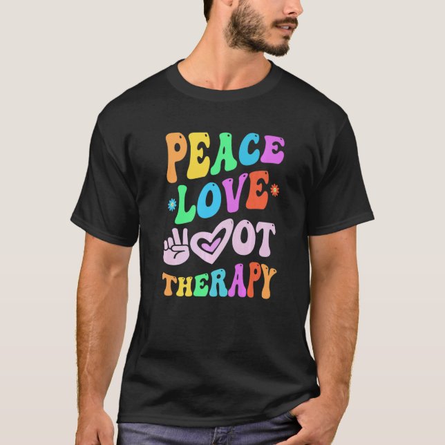 FRIEDENSTHERAPIE-LIEBE T-Shirt (Vorderseite)