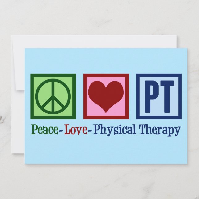 Friedenstherapie Physikalische Liebe Karte (Vorderseite)