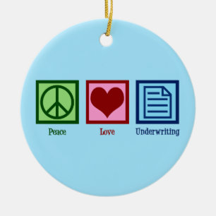 Friedensvereinbarung für die Liebe Keramik Ornament