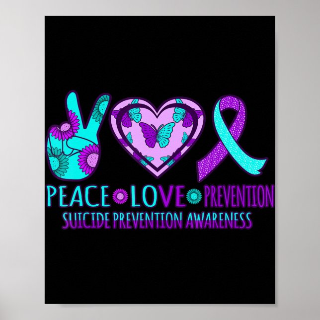 Friedensverhütung Happy Suicide Awareness Grap Poster (Vorne)