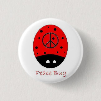 Friedenswanzenminiknopfweiß Button