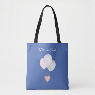 Friedensweiße Ballons-Tasche Tasche
