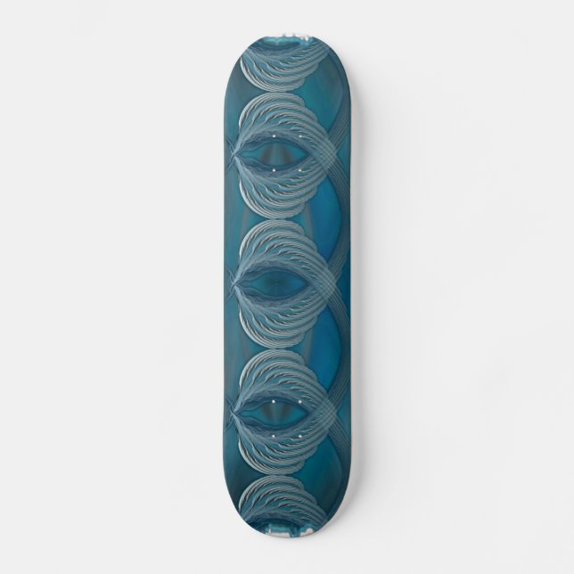 Friedenswinge Abstrakte Kunst Skateboard (Vorderseite)